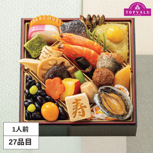 トップバリュ和風一段重「結」【1人前・27品目 】※ご注文は12月26日(金)17時まで 商品サムネイル