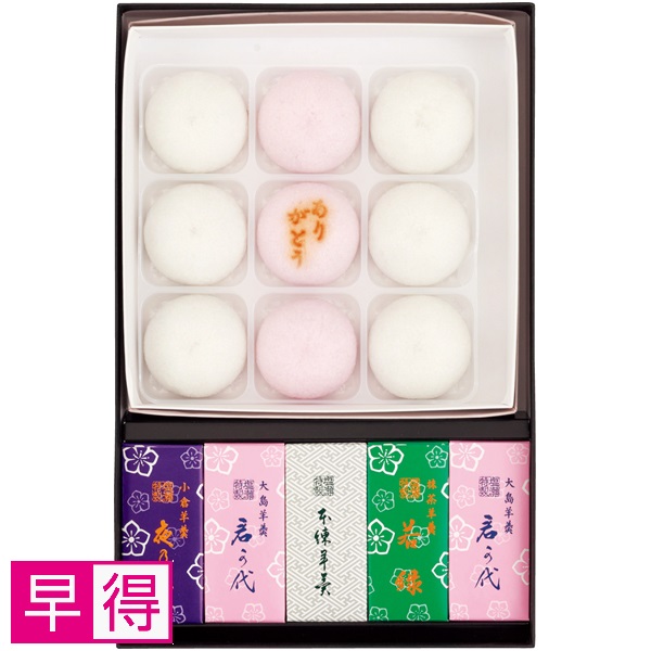 【早得】塩瀬総本家 薯蕷饅頭・姫羊羹詰合せ【父の日】 商品サムネイル