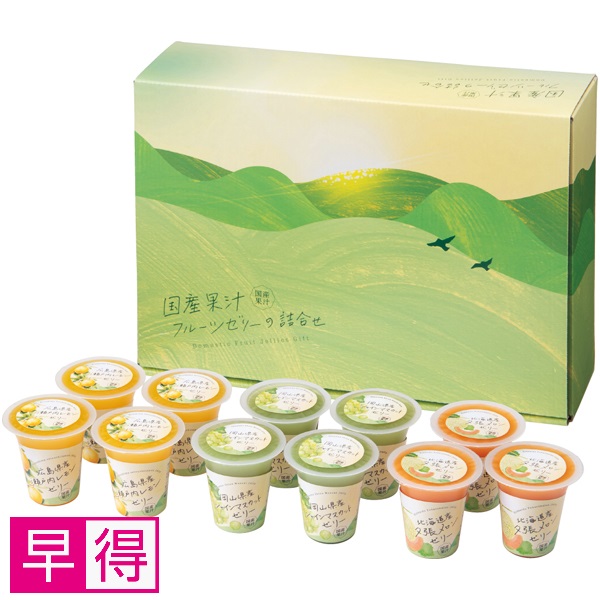 【早得】北辰フーズ 国産果汁フルーツゼリーの詰合せ 商品サムネイル
