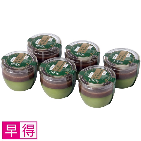 【早得】十勝ドルチェ 十勝小豆抹茶プリン（白玉入） 商品サムネイル