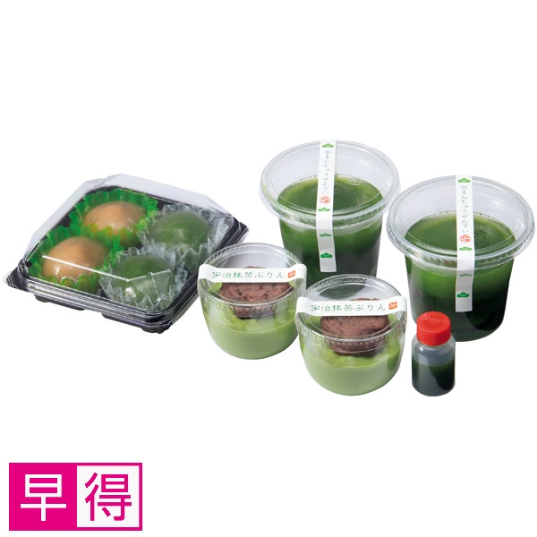 【早得】京都・東山茶寮 宇治抹茶水まんじゅうぜんざいと夏のスイーツセット 商品サムネイル