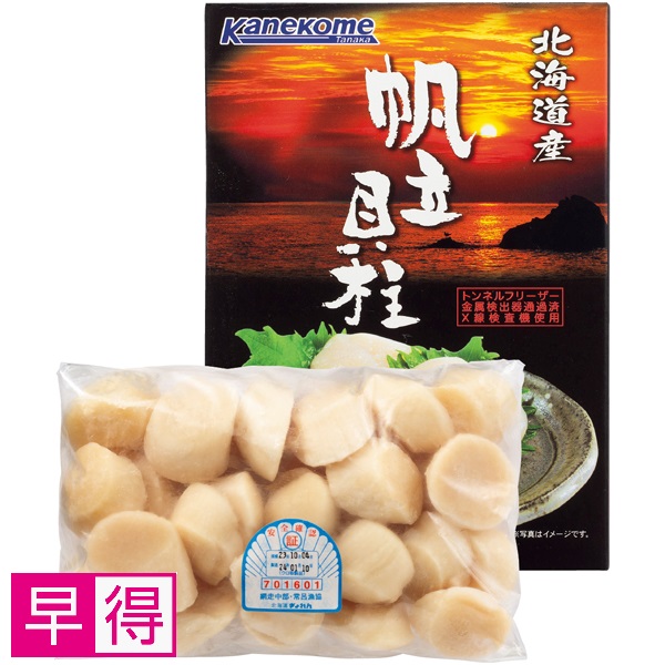 【早得】カネコメ田中水産 刺身用ほたて貝柱 500g 商品サムネイル