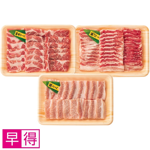 【早得】トップバリュ グリーンアイナチュラル ナチュラルポーク焼肉食べくらべセット 商品サムネイル