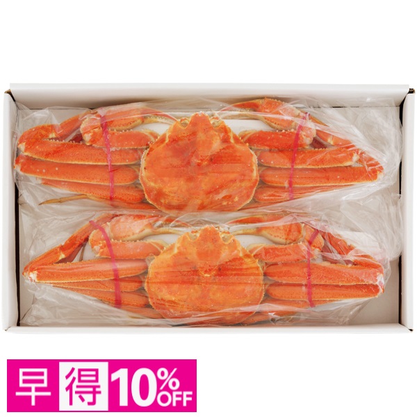 【早得】北海道産 浜茹でおおずわいがに姿2尾 商品サムネイル