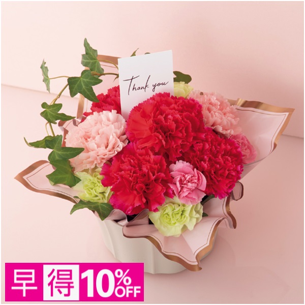 【早得】竹中庭園緑化 フラワーアレンジ「サンクスガーデン」【母の日】 商品サムネイル