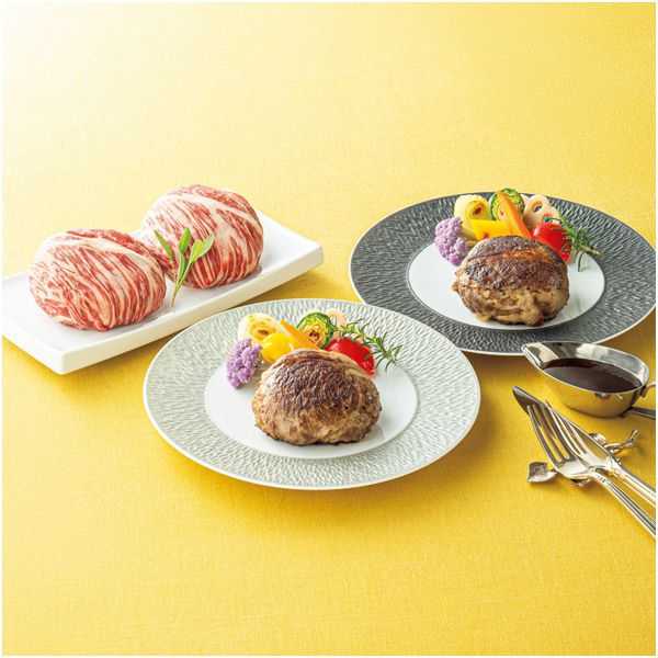 【早得】肉の山本 北海道産牛 霜降りハンバーグセット【父の日】 商品画像(1)