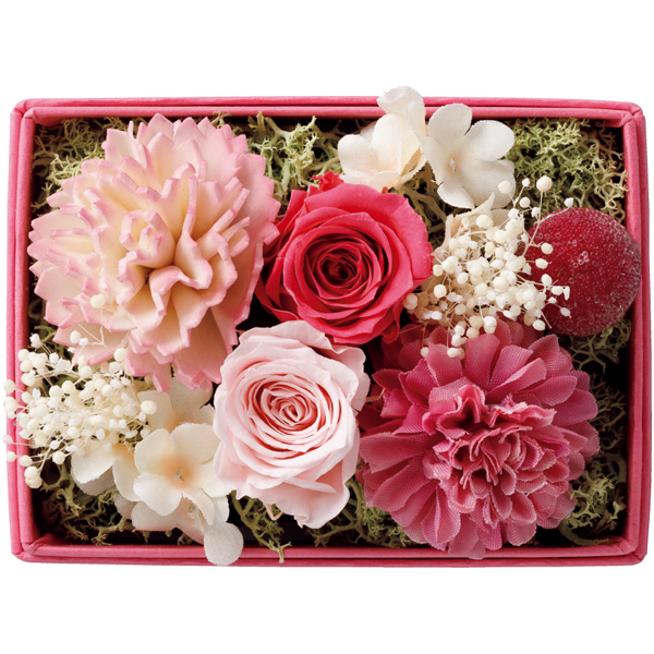 【早得】ホテルオークラ フルーツ&チョコレートケーキとプリザーブドフラワー【母の日】 商品画像(2)