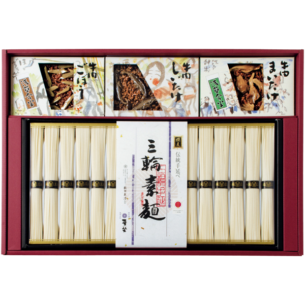 麦坐&浅草今半 三輪素麺 牛肉佃煮詰合せ 商品サムネイル