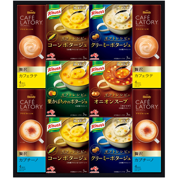 味の素ブランドギフト 〈ギフトレシピ〉「クノール」スープ＆コーヒーギフト 商品サムネイル