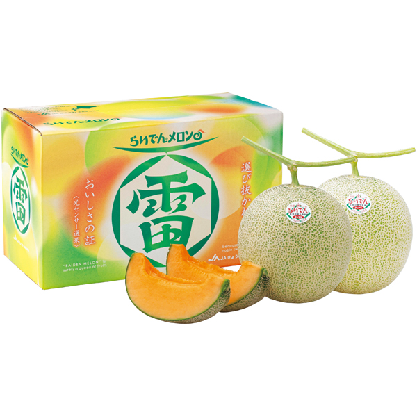 北海道共和町産（JAきょうわ） らいでんメロン 秀品L2個 商品サムネイル