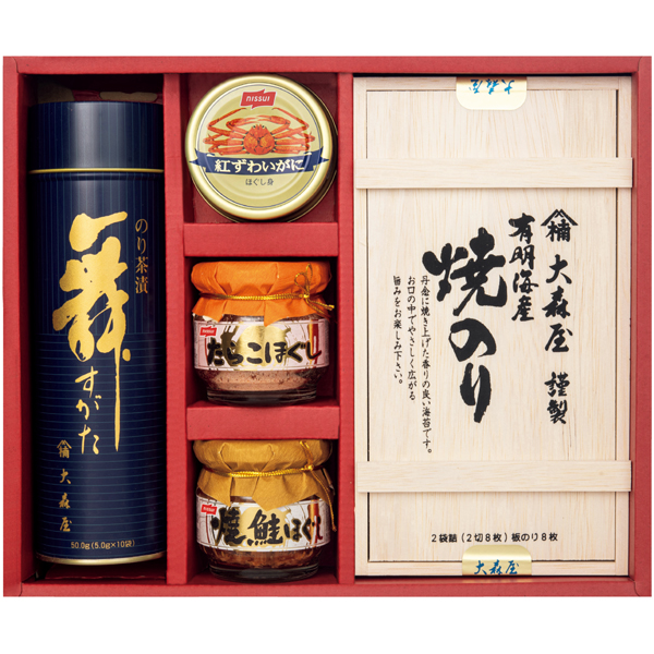 大森屋 のり・かに缶・瓶詰・お茶漬詰合せ 商品サムネイル