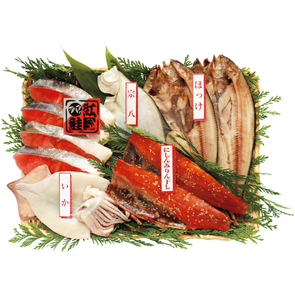 北海道エスケイフーズ 塩紅鮭と北海道産干物詰合せ 商品サムネイル