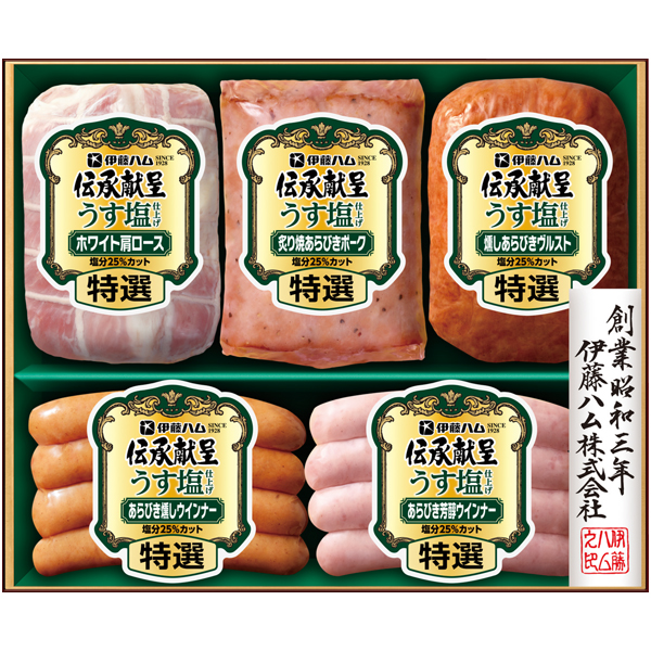 伊藤ハム 伝承献呈うす塩仕上げ 商品サムネイル