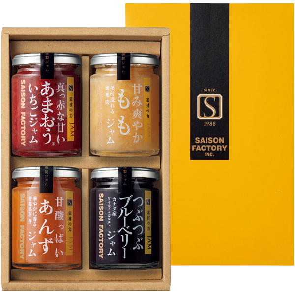 セゾンファクトリー ジャム4個詰合せ 商品サムネイル