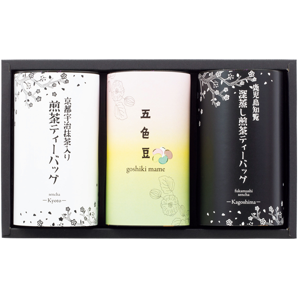 芳香園製茶 五色豆菓子と銘茶ティーバッグ詰合せ 商品サムネイル