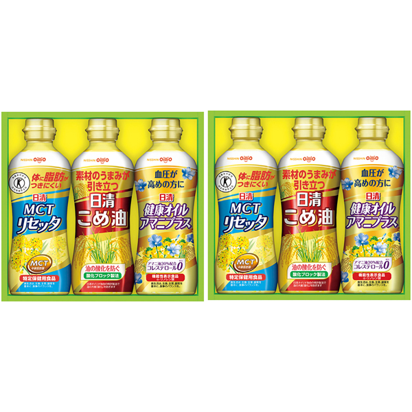 日清オイリオ こめ油＆ヘルシーオイルギフト（2段詰） 商品サムネイル