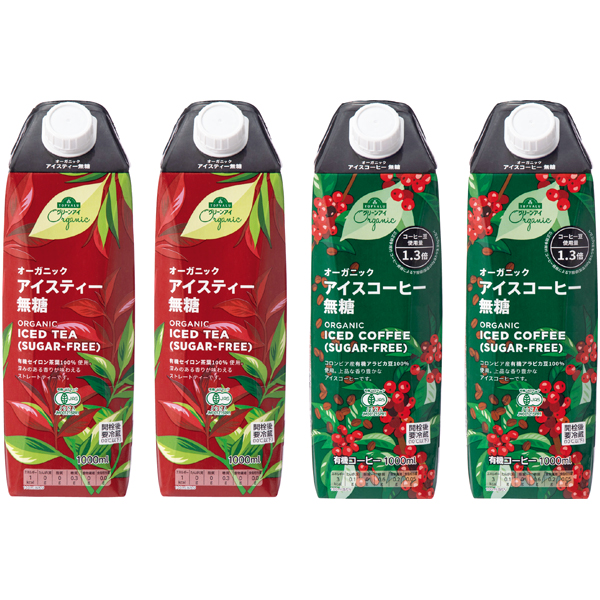 トップバリュ グリーンアイオーガニック グリーンアイ アイスコーヒー＆アイスティーセット 商品サムネイル