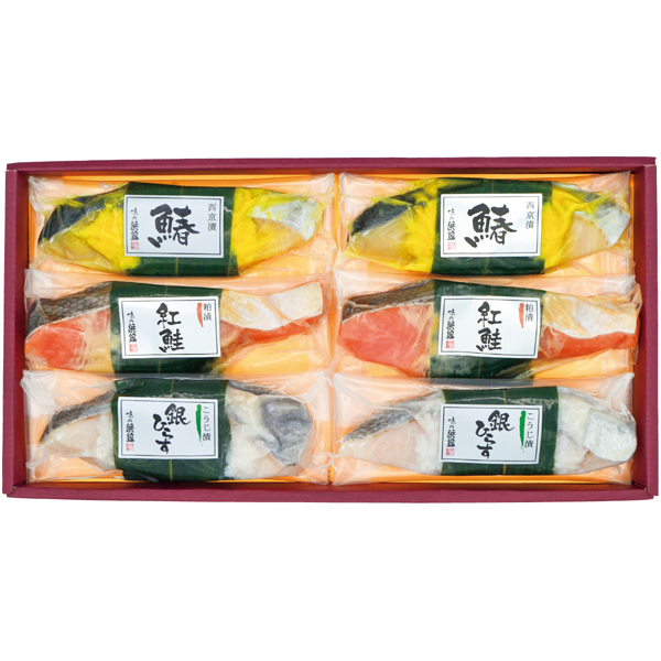 築地 味の浜藤 3種の味 笹巻漬魚詰合せ（3種6切） 商品サムネイル