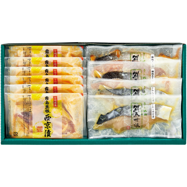 【霧島黒豚ロース・漬魚】西京漬け三昧セット 商品サムネイル