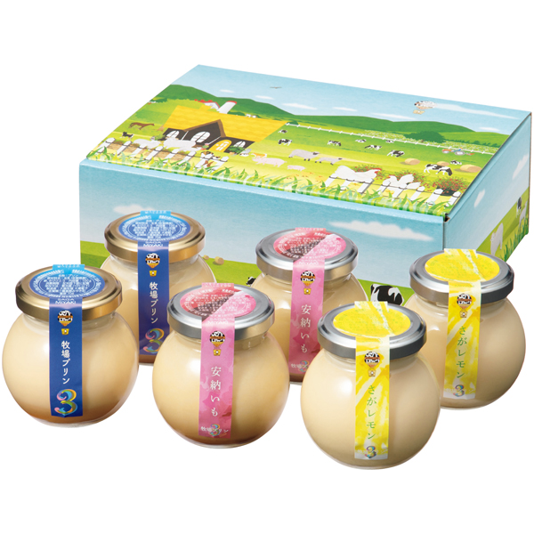 大富牧場 牧場プリン 安納いも・さがレモンセット 商品サムネイル