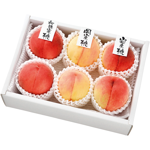 和歌山県産・山梨県産・岡山県産 桃3産地食べ比べ 商品サムネイル