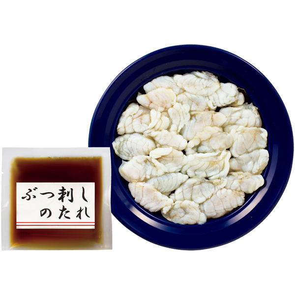 下関Fu ニンニク醤油でいただくフグのぶっ刺し（厚切り刺身） 商品サムネイル