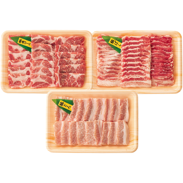 トップバリュ グリーンアイナチュラル ナチュラルポーク焼肉食べくらべセット 商品サムネイル