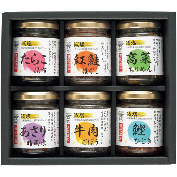 酒悦 減塩 佃煮・惣菜詰合せ瓶詰 商品サムネイル