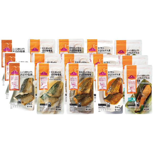 トップバリュ おさかな惣菜 人気商品詰合せ 15パックセット 商品サムネイル
