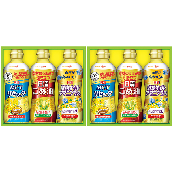 日清オイリオ こめ油＆ヘルシーオイルギフト（2段詰） 商品サムネイル