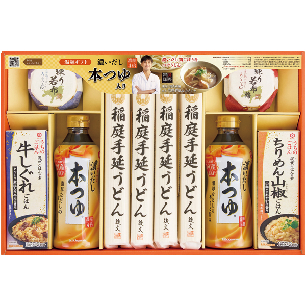 キッコーマン濃いだし本つゆ＆稲庭うどんバラエティギフト 商品サムネイル