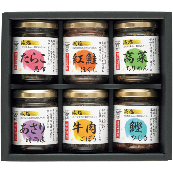 酒悦 減塩佃煮・惣菜詰合せ瓶詰 商品サムネイル