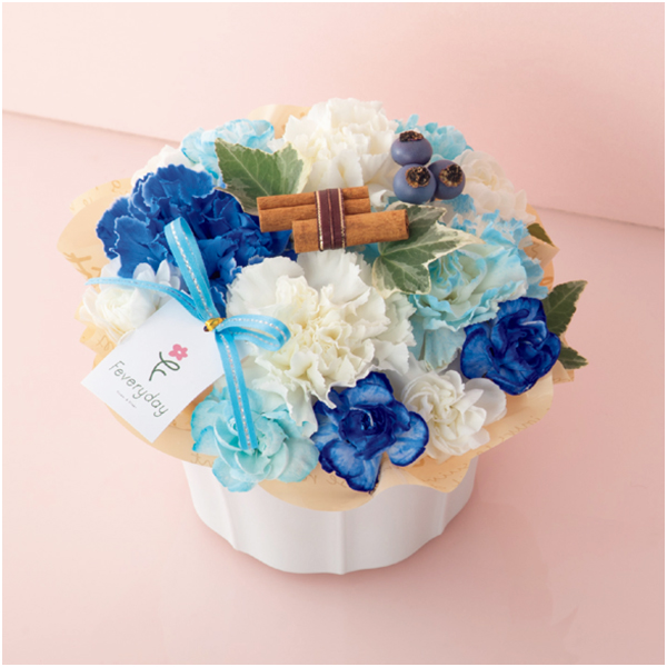 welzoFLOWER カーネーションアレンジ「ブルーベリーパフェ」【母の日】 商品サムネイル