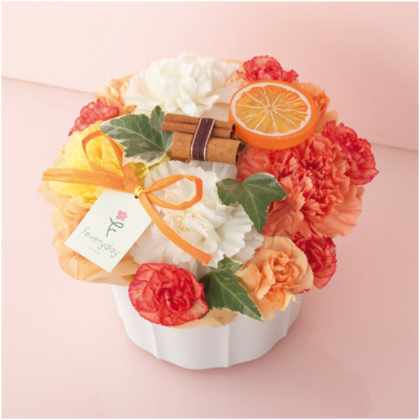 welzoFLOWER カーネーションアレンジ「オレンジパフェ」【母の日】 商品サムネイル