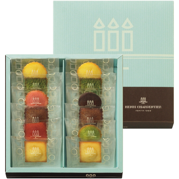 アンリ・シャルパンティエ プティ・ガトー・アソルティとプリザーブドフラワー「ガーデン」【母の日】 商品サムネイル