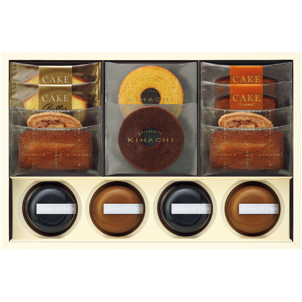 パティスリー キハチ コーヒーゼリー&カフェオレプリンと焼菓子 8種14個入【母の日】 商品サムネイル
