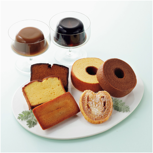 パティスリー キハチ コーヒーゼリー&カフェオレプリンと焼菓子 8種14個入【父の日】 商品画像(1)